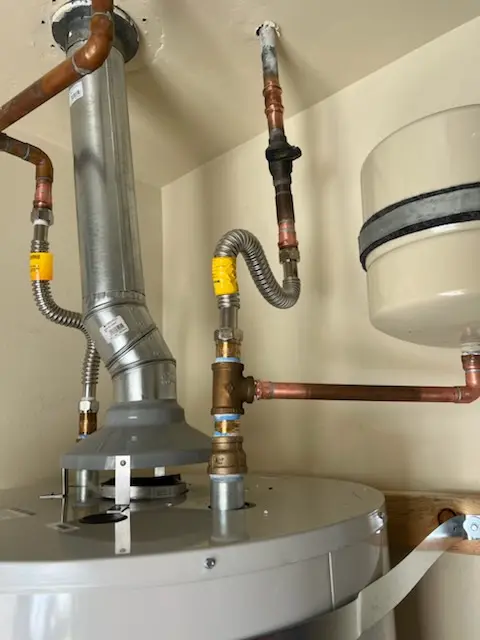 Water heater installation and plumbing repair in West Bradford
